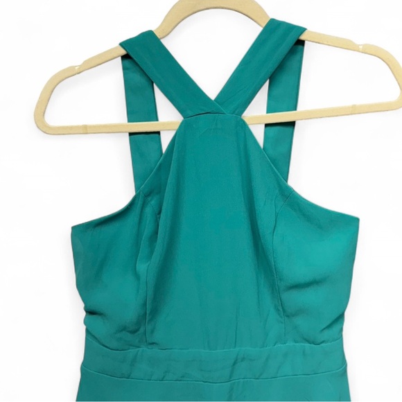 Charlotte Russe Teal Halter Fit & Flare Mini Dress - Size Medium - Picture 2 of 8
